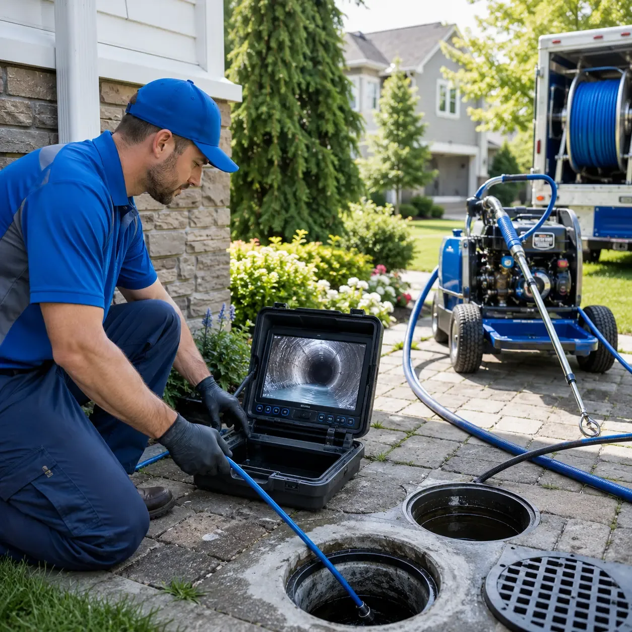 Outdoor drain cleaning professionals serving Houston, TX