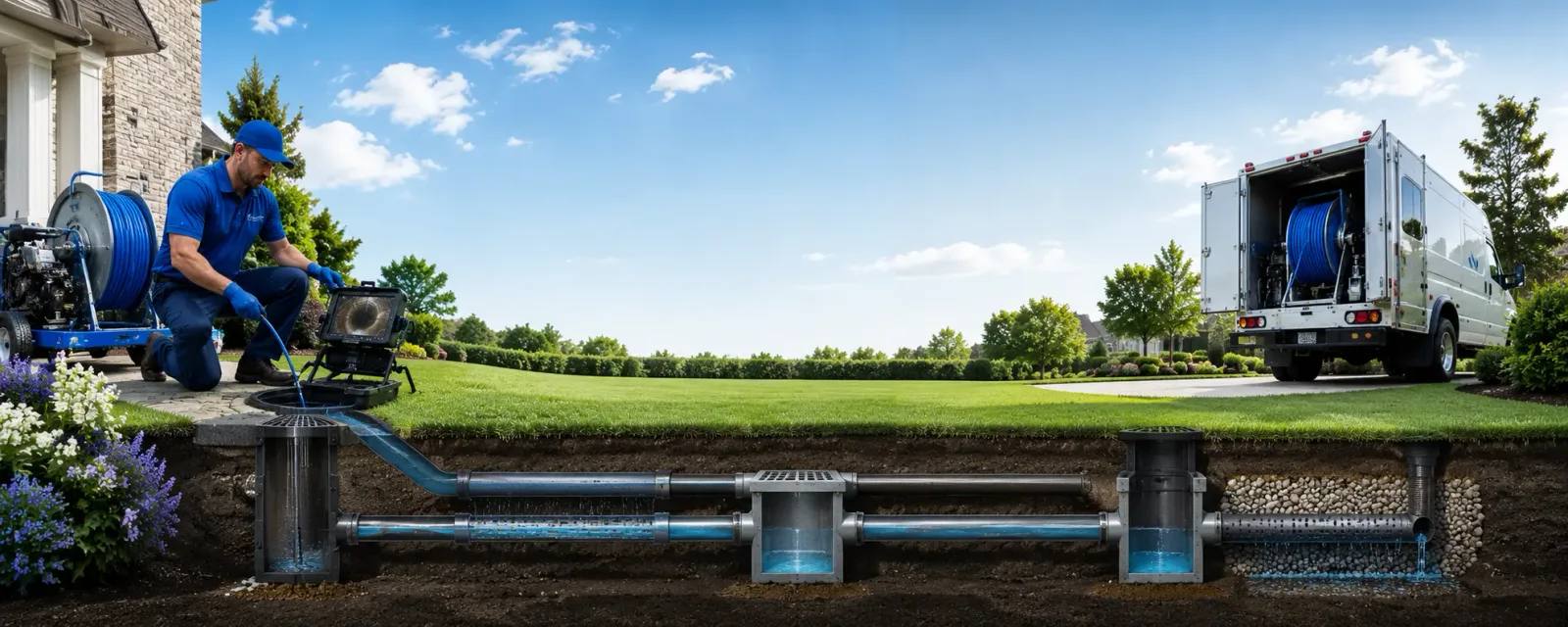 Outdoor drain cleaning information for Houston, TX
